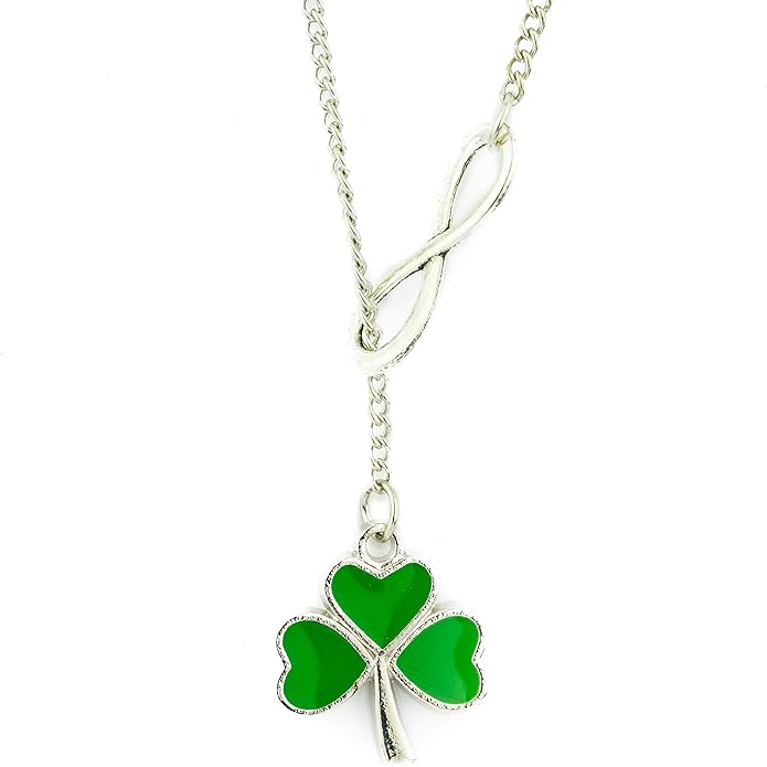 soul statement 三叶草项链圣帕特里克节女士幸运无限四叶草吊坠