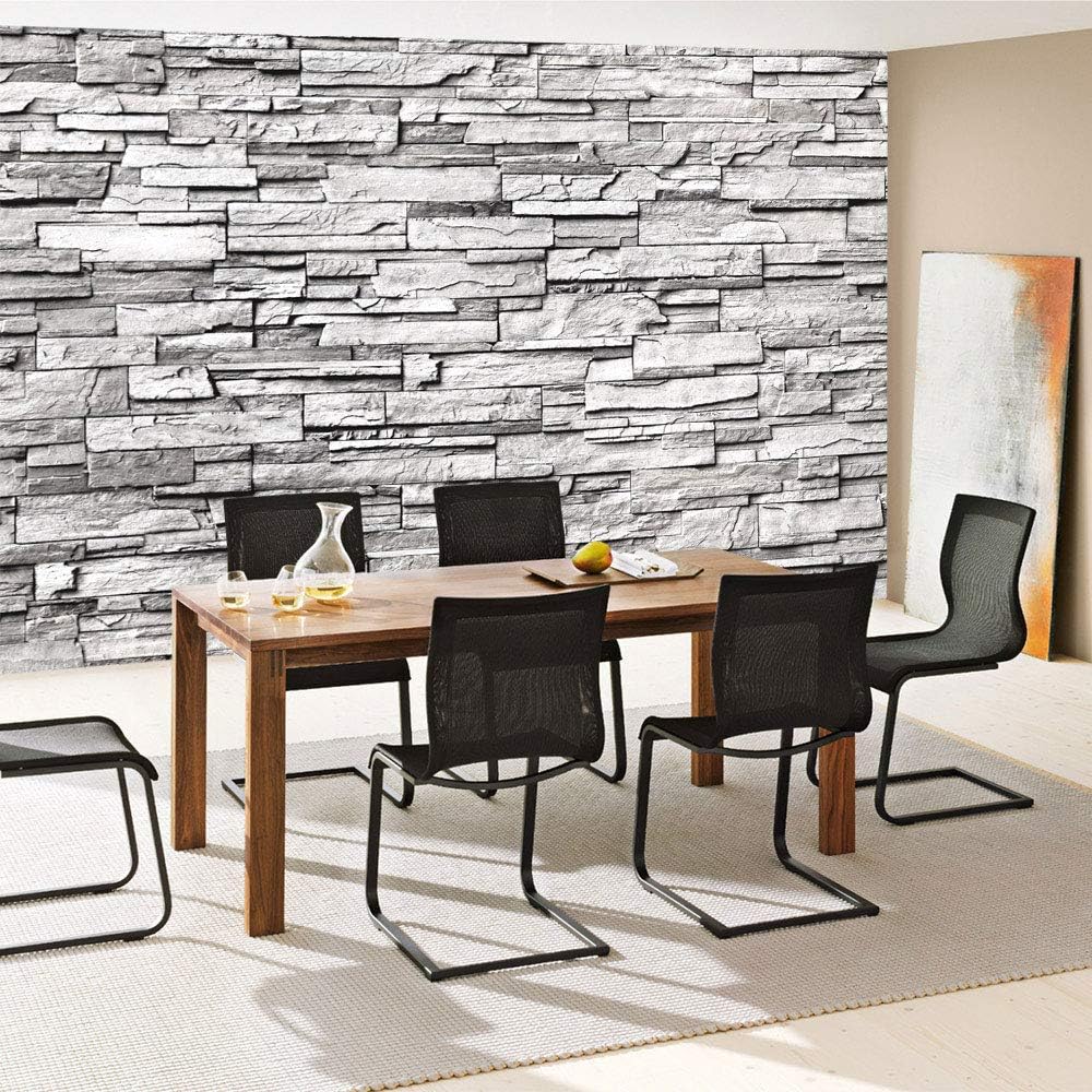 无纺布照片壁纸premium Plus 壁画无纺布壁纸 Noble Stone Wall 灰色 亚洲石墙石壁石壁石壁亚洲石头 无 132 灰色vlies 300x210cm Premium Plus