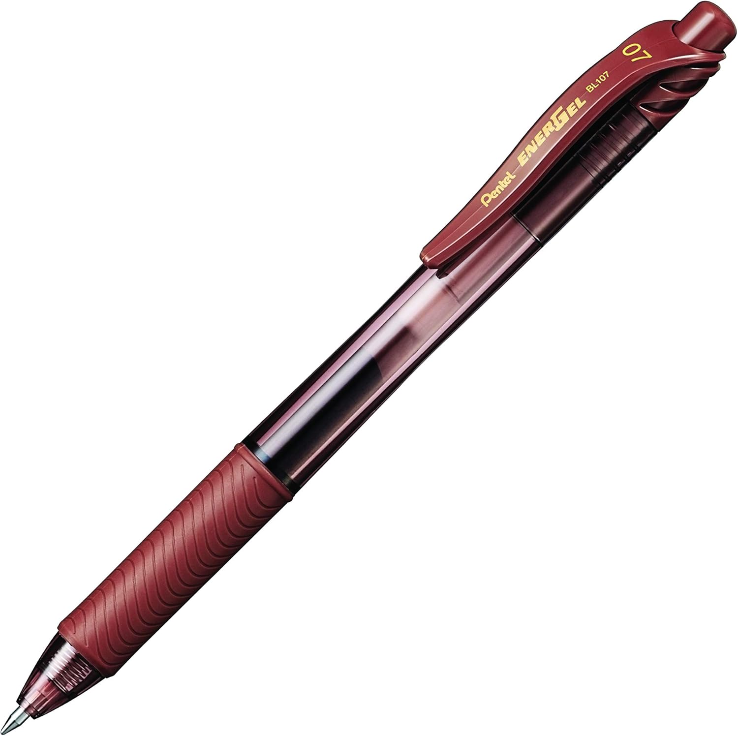 pentel bl107-c 凝胶墨水笔 energel 带按压机制 12 stück 棕色