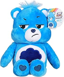 care bears grumpy bear bean 毛绒玩具,9 英寸 约22.86厘米,蓝色