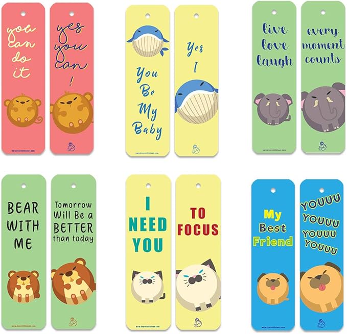 kid child 可爱书签 60 个 动物