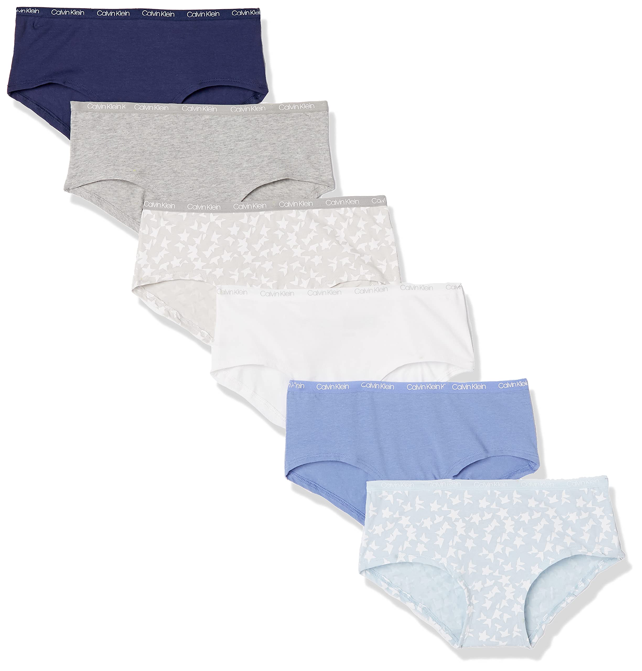 Calvin Klein Girls Briefs Cotton low-rise briefs in a 6-pack