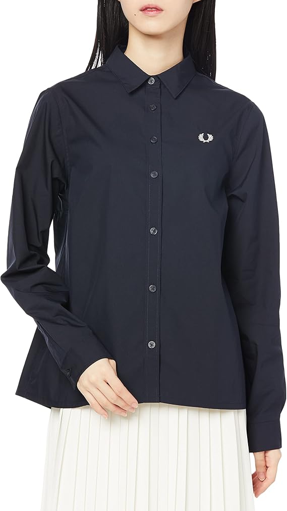 fred perry 衬衫 pleated shirt 女士