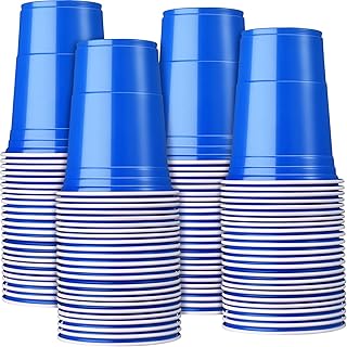 mimorou 200 只装蓝色塑料 16 盎司(约 453.