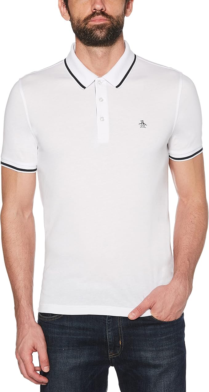 original penguin 男士 修身伯爵 polo 衫