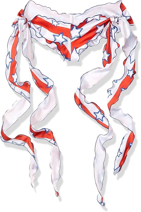 bodyzone 女士爱国丝带领带短裤 waves of great prin