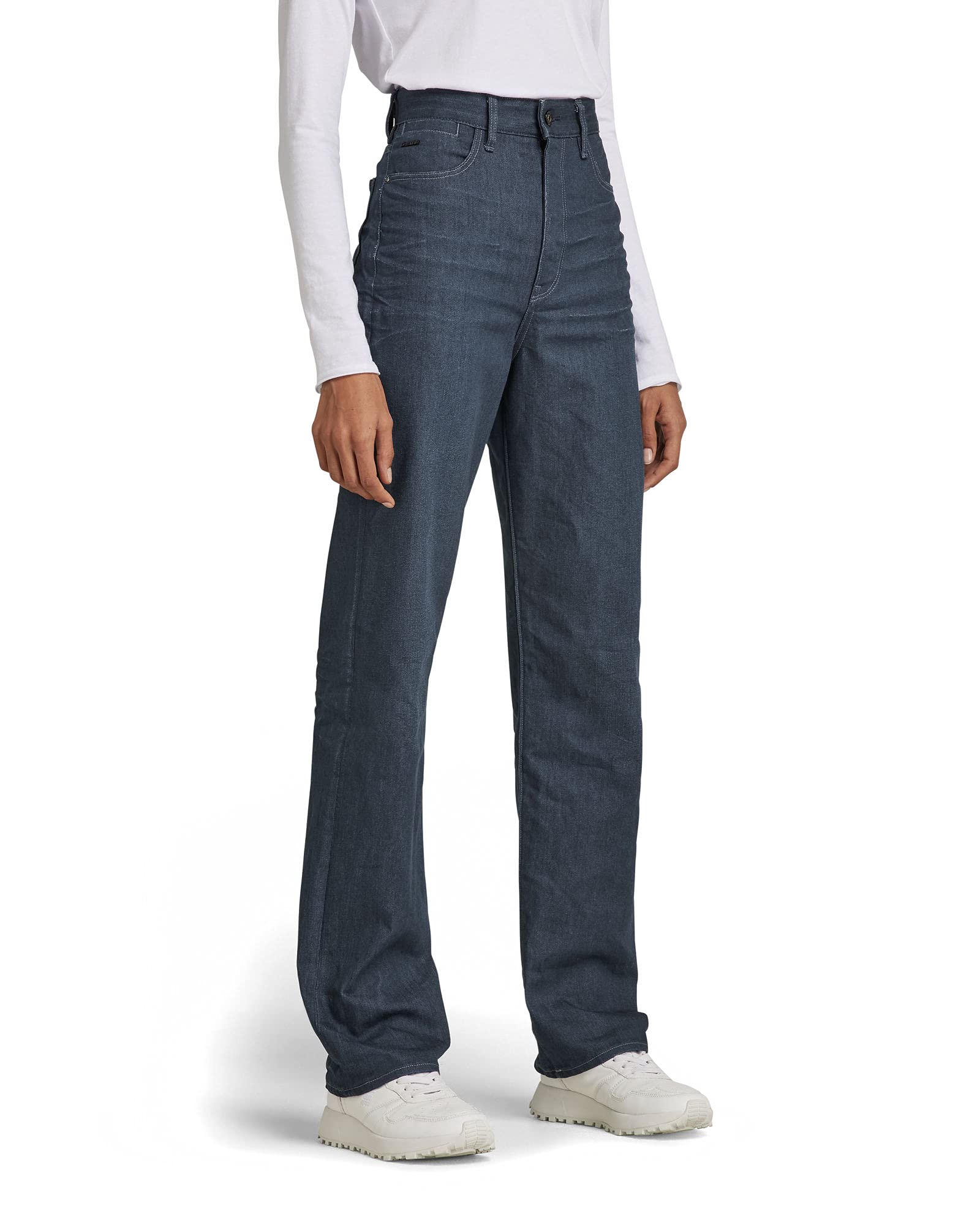 G-STAR RAW Women's Tedie ultra-high waisted straight leg jeans