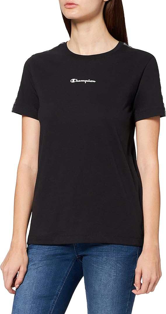 champion 女式天鹅绒块 t 恤