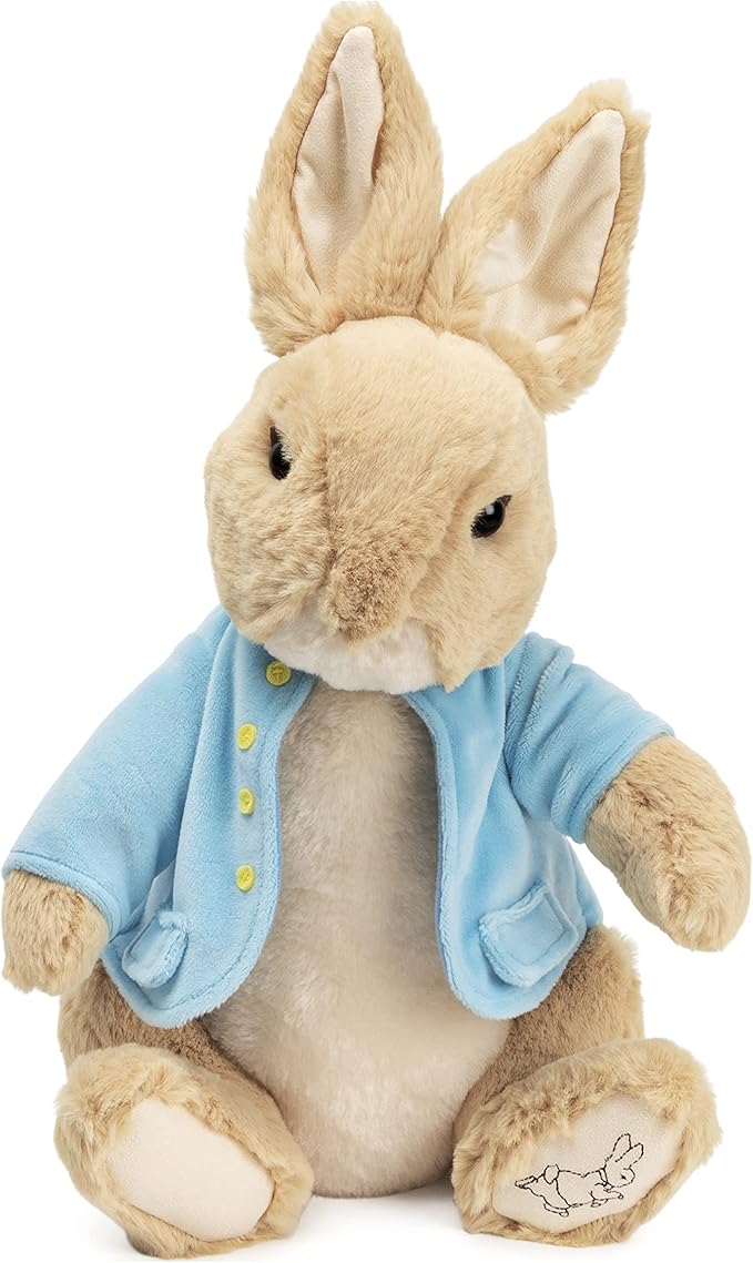 gund beatrix potter 经典彼得兔蓝色外套豪华柔软毛绒
