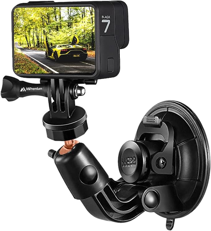 mipremium 车载吸盘支架适用于 gopro hero 8 7 6 5 4 3 3  2 session