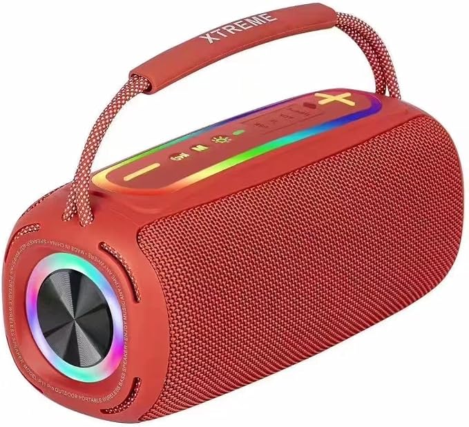 fancial 小型便携式无线蓝牙音箱,大低音 360 度户外声音,防水防尘 ip