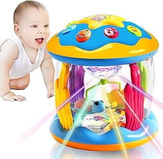 musical baby toys 6 9 12 18 个月海洋旋转投影仪婴儿发光早期教育