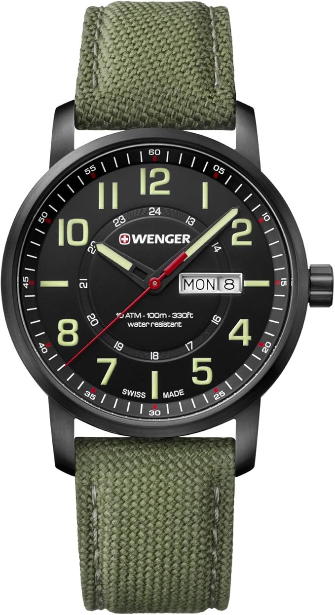 [卫格]wenger 手表 10个大气压防水 * 日期 attitude day&amp
