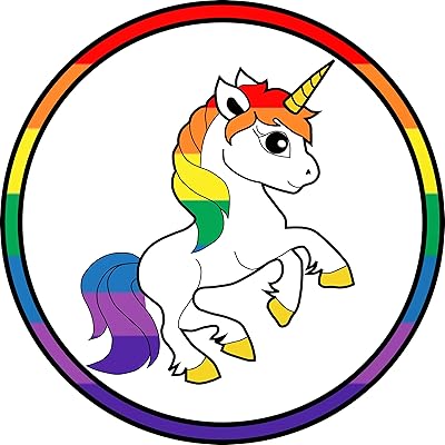 happy gay pride 独角兽彩虹保险杠贴纸 - lgbtq lgbt 高级乙烯基贴花