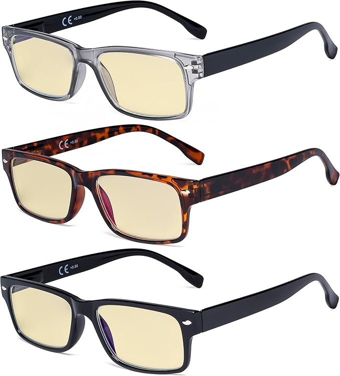 eyekepper 5 件装读者时尚弹簧铰链阅读眼镜包括 2 个电脑眼镜, 蓝光