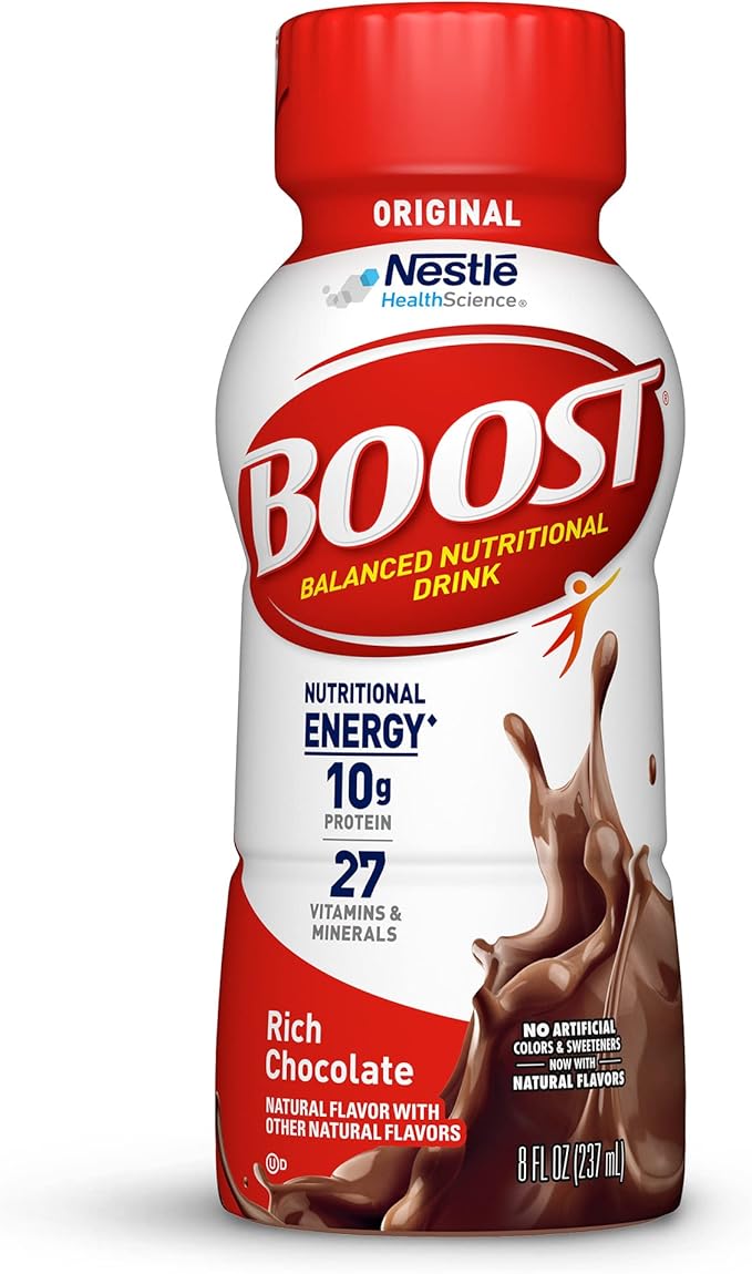 boost original 完整营养饮品,浓郁巧克力,8盎司/瓶装,237毫升(24件装