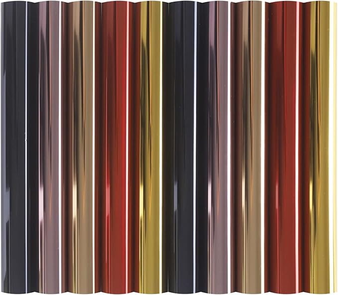 juwaire 热转印乙烯基金属箔金色熨烫乙烯基用于 diy t 恤袋可水洗