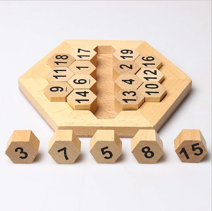 shuyue 儿童木质数字逻辑拼图 儿童*学*玩具