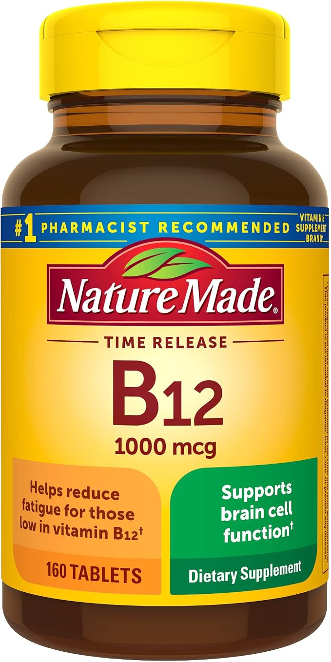 nature made 维生素b12 1000微克缓释片,160粒超值装