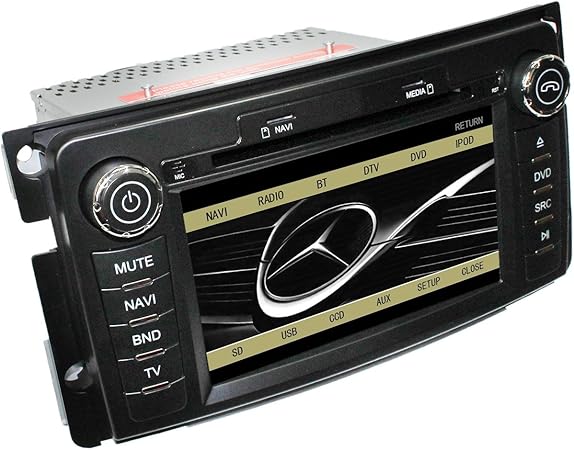 Lsqstar St 9313 梅赛德斯 奔驰smart Mercedes Benz Smart 05 11 7 专车专用车载dvd Gps导航仪 Bluetooth Rds Steering Wheel Control Am Fm Radio Can Bus Android4 0 Dual Zone Ipod Dtv Sd Ccd Usb Aux In Wi Fi 汽车用品