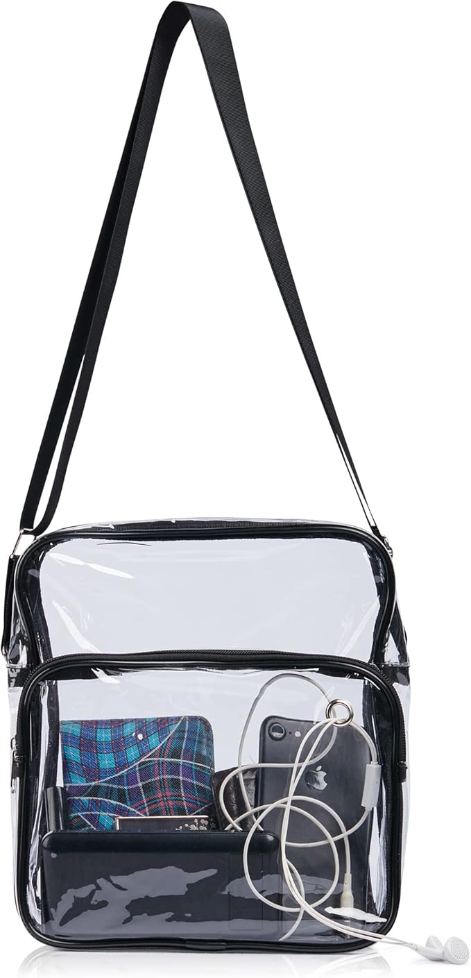 lioness 透明斜挎包体育场认证 - 透明钱包邮差包透明包,适合音乐会