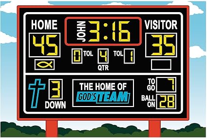 Sports VBS 宗教记分板背景横幅: 亚马逊中国: 玩具
