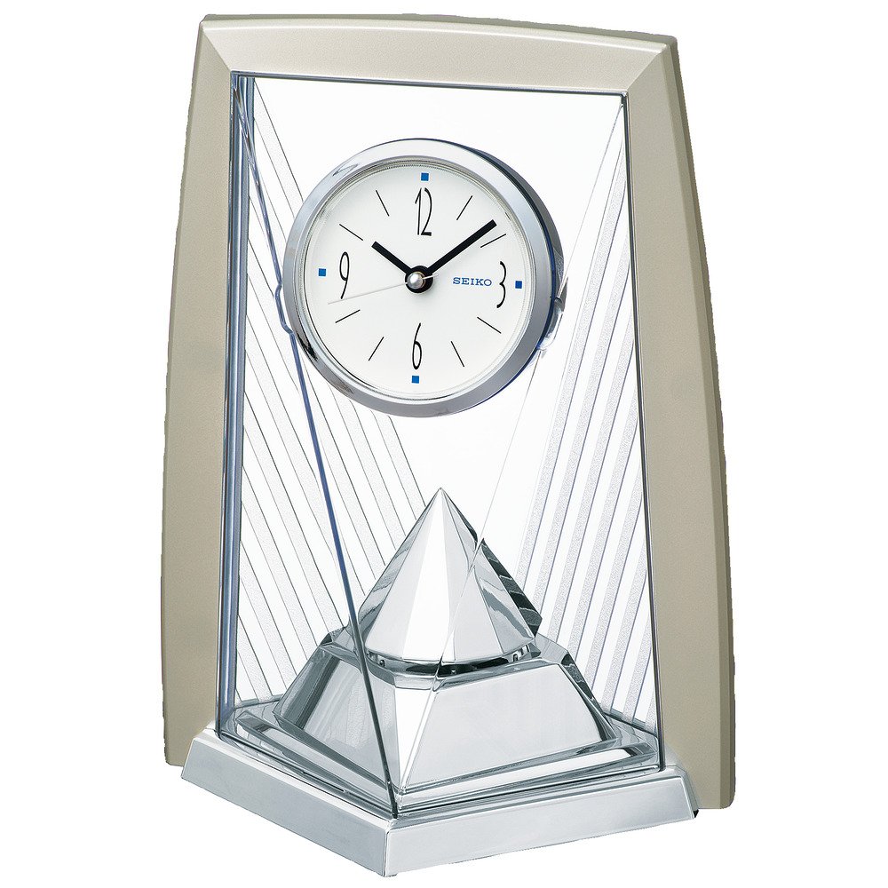 [Seiko] Clock table clock hand type rotary decoration light gold pearl BY423S SEIKO