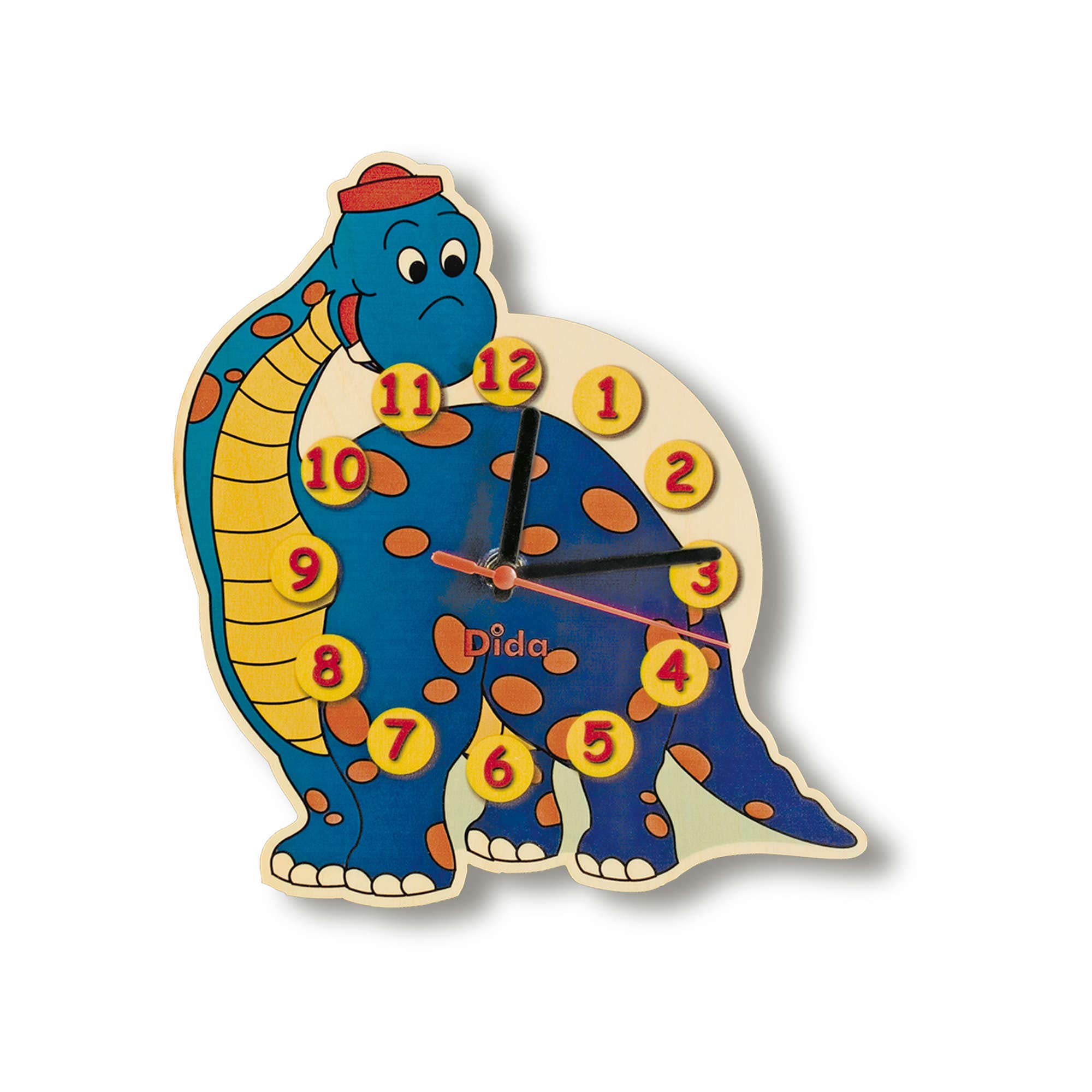 Dida - Dinosaur Wall Clock, a simulated watch used to hang children's rooms, fun dinosaurs are an ideal small gift, also very suitable for kindergarten