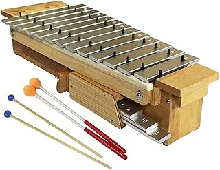 orff soprano glockenspiel 带谐振器,16 个铝制键,2 对木槌
