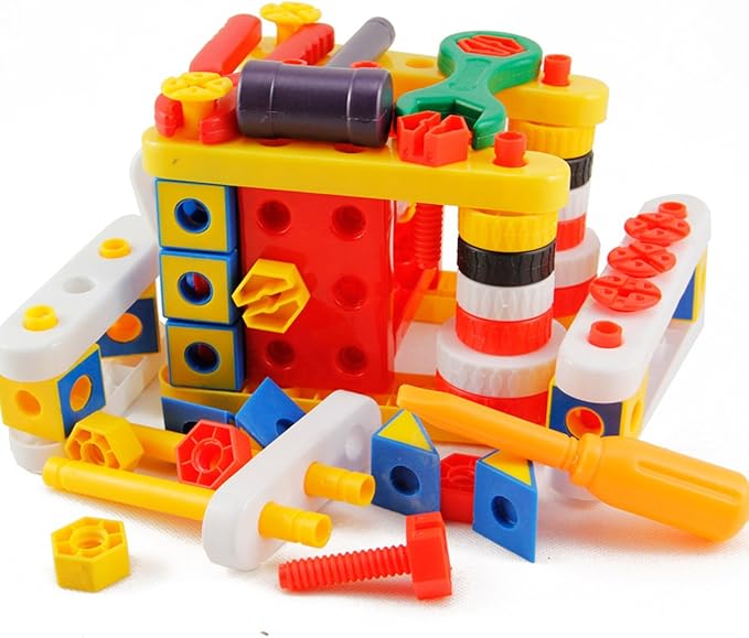 jt 金童 随意拼创意工程积木 修理工塑料积木 多种拼装组合 儿童玩具 
