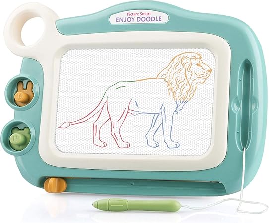 Hongkit 学龄前学习玩具 2 岁magna 涂鸦板教育玩具2 岁男孩礼物幼儿玩具2 4 岁 年 新3 岁男孩生日礼物蓝色 玩具 亚马逊中国