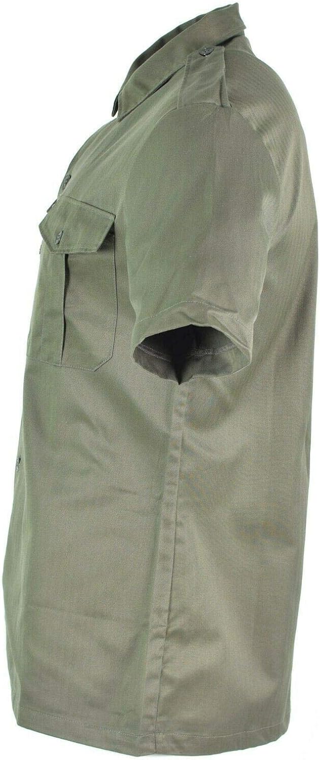 正宗法国* f2 衬衫橄榄褐色沙漠迷彩短袖军装剩余衬衫新款 【militar