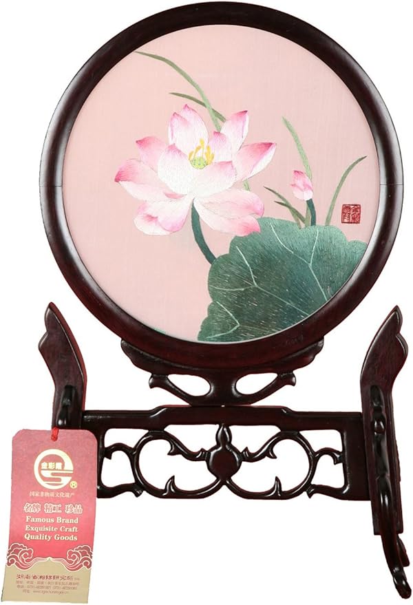 湖南省湘绣研究所荣誉品牌金彩霞 精品手工刺绣 双面绣摆件 特色礼品