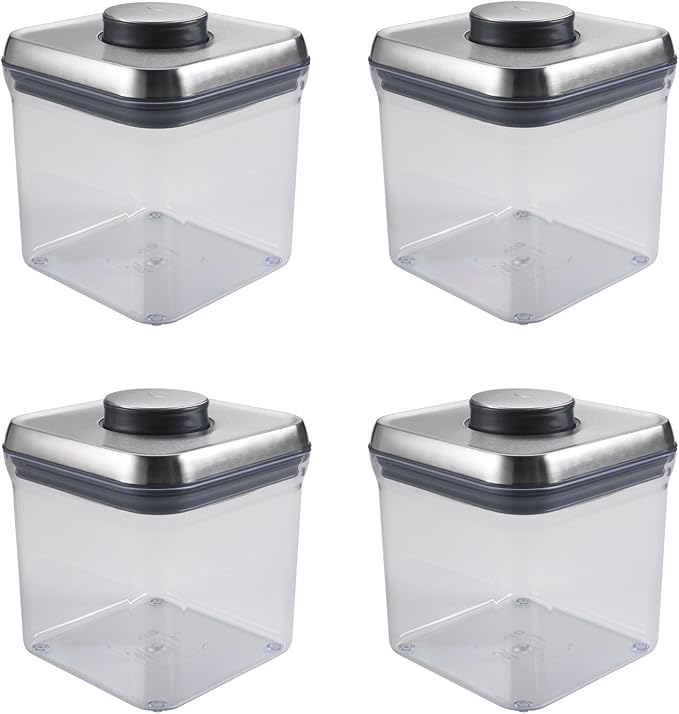 4 夸脱方形容器(4 只装)