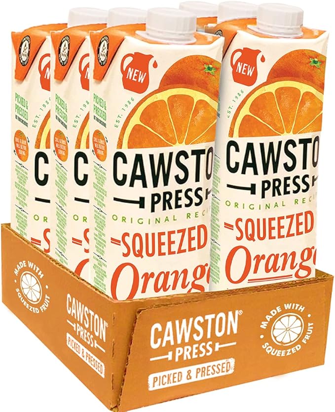 cawston press 压榨果汁 - 1 升天然果汁盒 - 纯素 - 不添加糖,6000