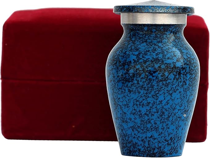 shreyas forever 迷你火葬纪念品骨灰缸 精美小铝缸 带高级盒 手工