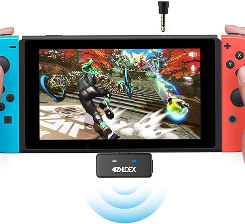 Nintendo 任天堂切换蓝牙发射器音频适配器 Airpods Ps4 Bose Sony 蓝牙耳机 电视 笔记本电脑 电脑 黑色 Bluetooth Audio Transmitter Bluetooth Audio Transmitter 手机 通讯 亚马逊中国