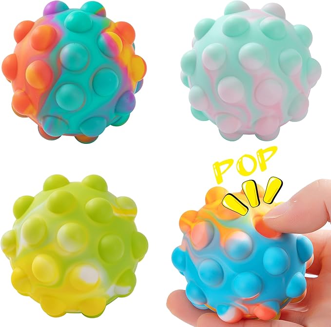 eonhua 流行压力球 fidget 玩具,3d 球 popping it relieve rest 玩具