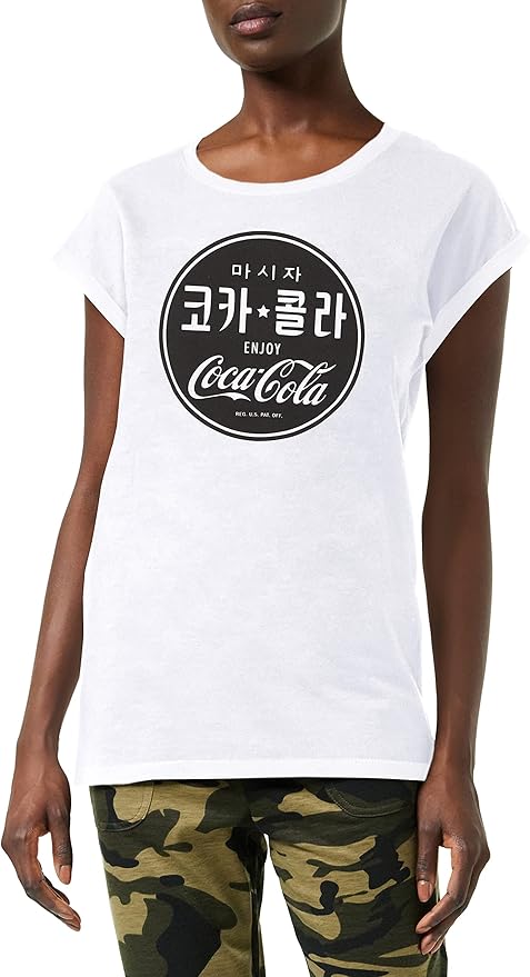 可口可乐 女士 t 恤 中式t恤 印有中国品牌标志