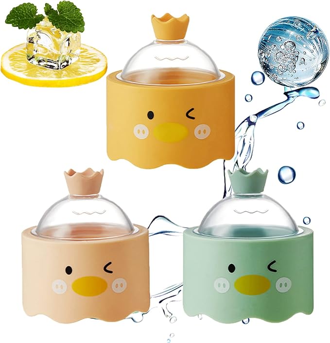 圆形冰块模具,冰块圆球,冰球形状,可重复使用的圆形硅胶冰块模具,适用