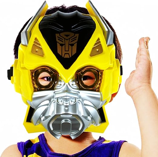 阳光童趣 3c认证 变形金刚4 大黄蜂头戴发光面具 成人儿童都适用 万圣