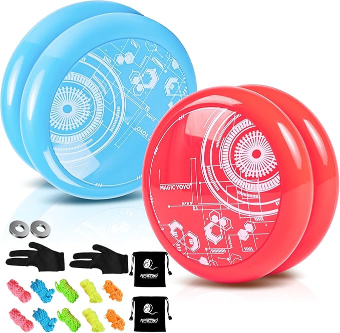 magicyoyo 反应性溜溜溜球d3,2 件儿童溜溜球专业溜溜球,适合初学者