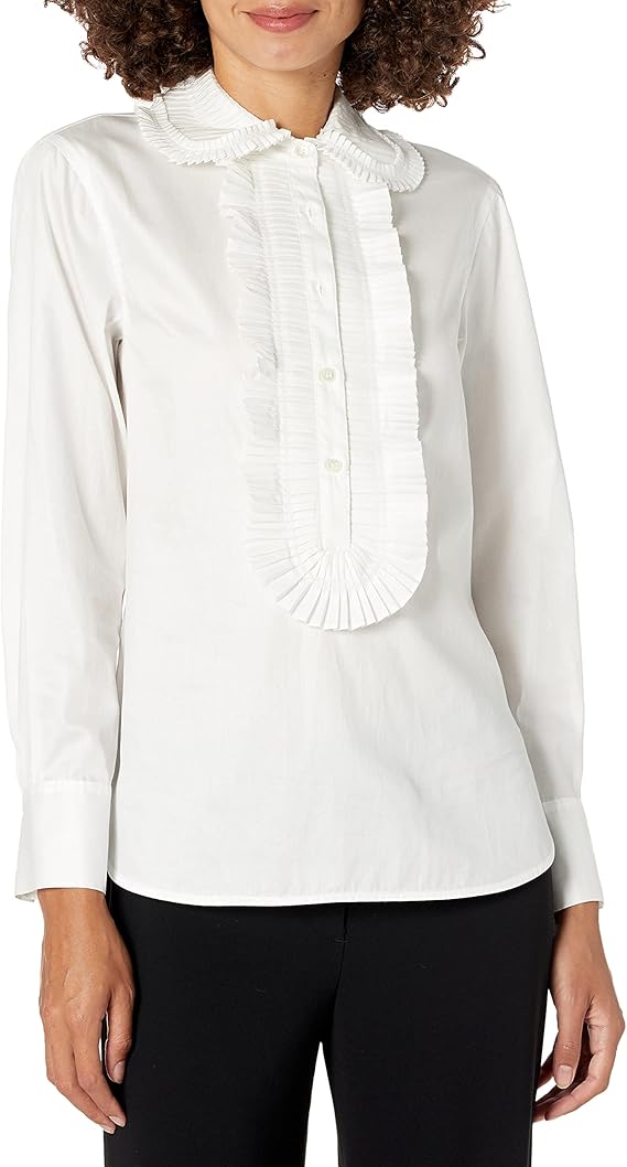 rebecca taylor 女式褶皱前衬衣