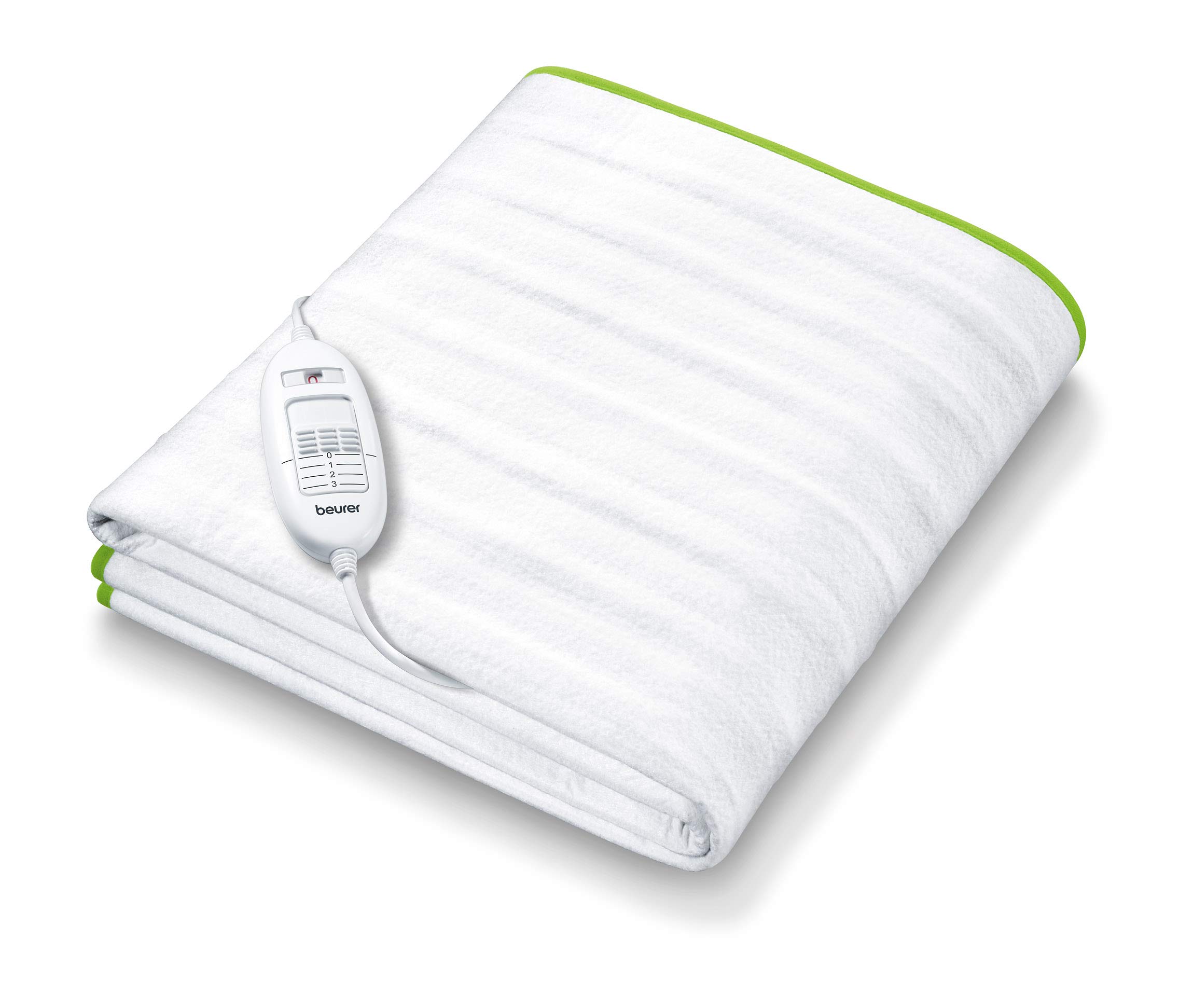 The Beurer TS 15 automatic safety device in soft wool for electric blankets with 3 temperature gears is easy to fix on the bed and mattress. 30⁰ Washable 150 x 80cm