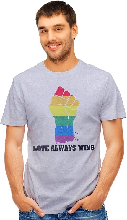 retreez 经典彩虹 lgbt 同性恋爱 always win 图案印花 t 恤