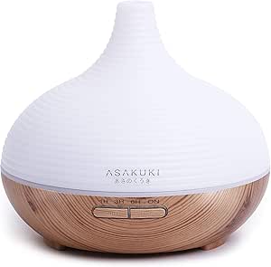 17 Asakuki 300 Ml 高级 Essential Oil Diffuser 安静5合1空气净化器 加湿器 天然家居香氛diffuser With 7 Led 变色灯和易于清洁来自asakuki 厨具 亚马逊中国