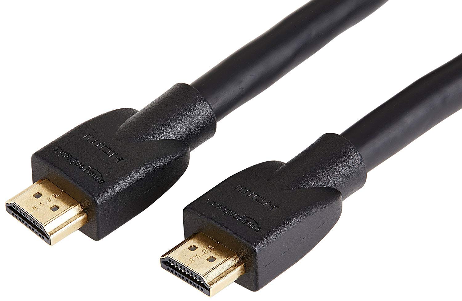 AmazonBasics High Speed HDMI Cable, 18Gbps, 4K/60Hz, black, 25ft (about 7.6m)