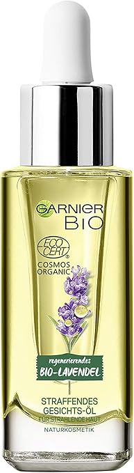 Garnier 卡尼尔bio薰衣草抗皱紧致面部精油 自然化妆成分 含抗压成分薰衣草油及摩洛哥坚果油 30ml 亚马逊中国 美容化妆