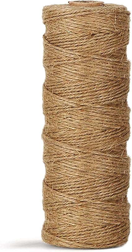 天然黄麻麻绳耐用工业包装材料重型天然棕色麻绳黄麻绳 绳子3280 英尺 1000 米 适用于艺术 工艺品和园艺应用 亚马逊中国 办公用品