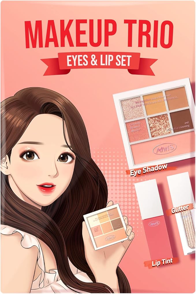 amts x true beauty 化妆版套装,一些甜美 | 可爱的桃红色色调 | 唇彩